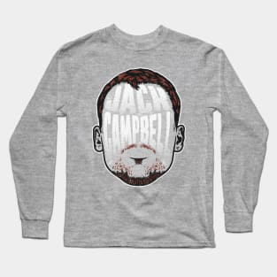 Jack Campbell Detroit Player Silhouette Long Sleeve T-Shirt